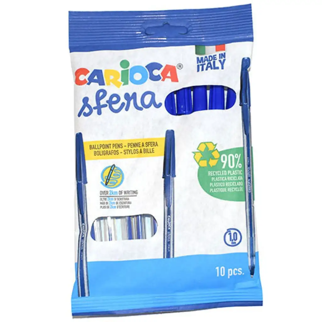 Carioca: Sfera kék golyóstoll 10db-os szett kép 1