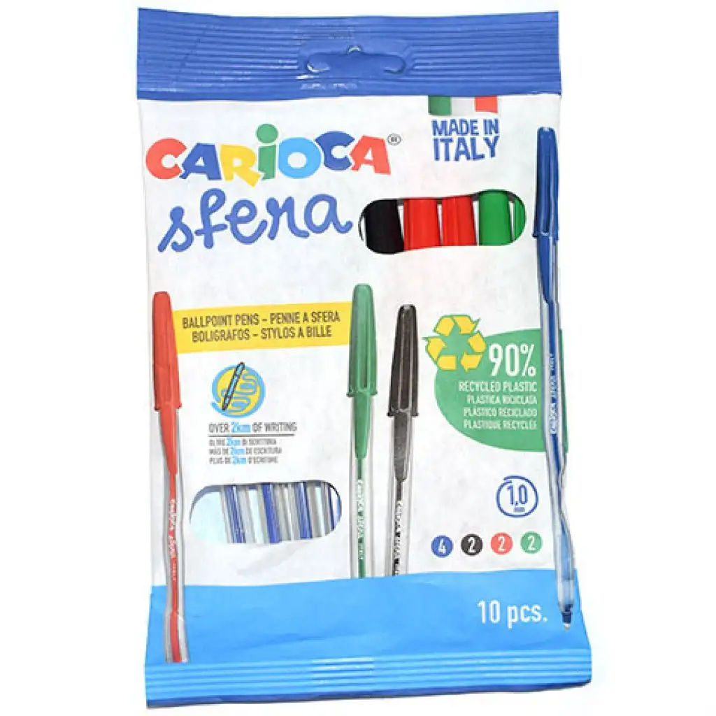 Carioca: Sfera színes golyóstoll 10db-os szett kép 1