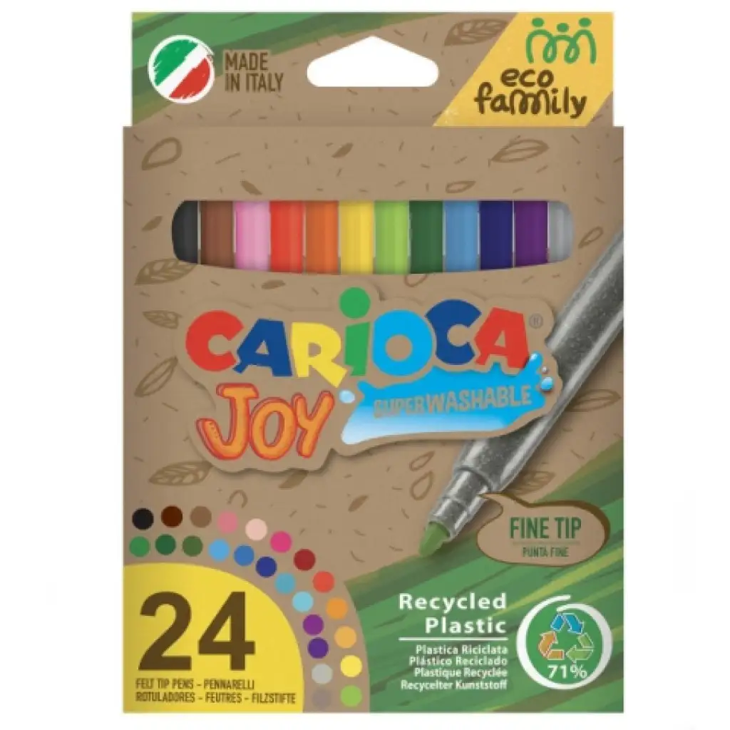 Eco Family Joy 24db-os színes filctoll szett - Carioca kép 1