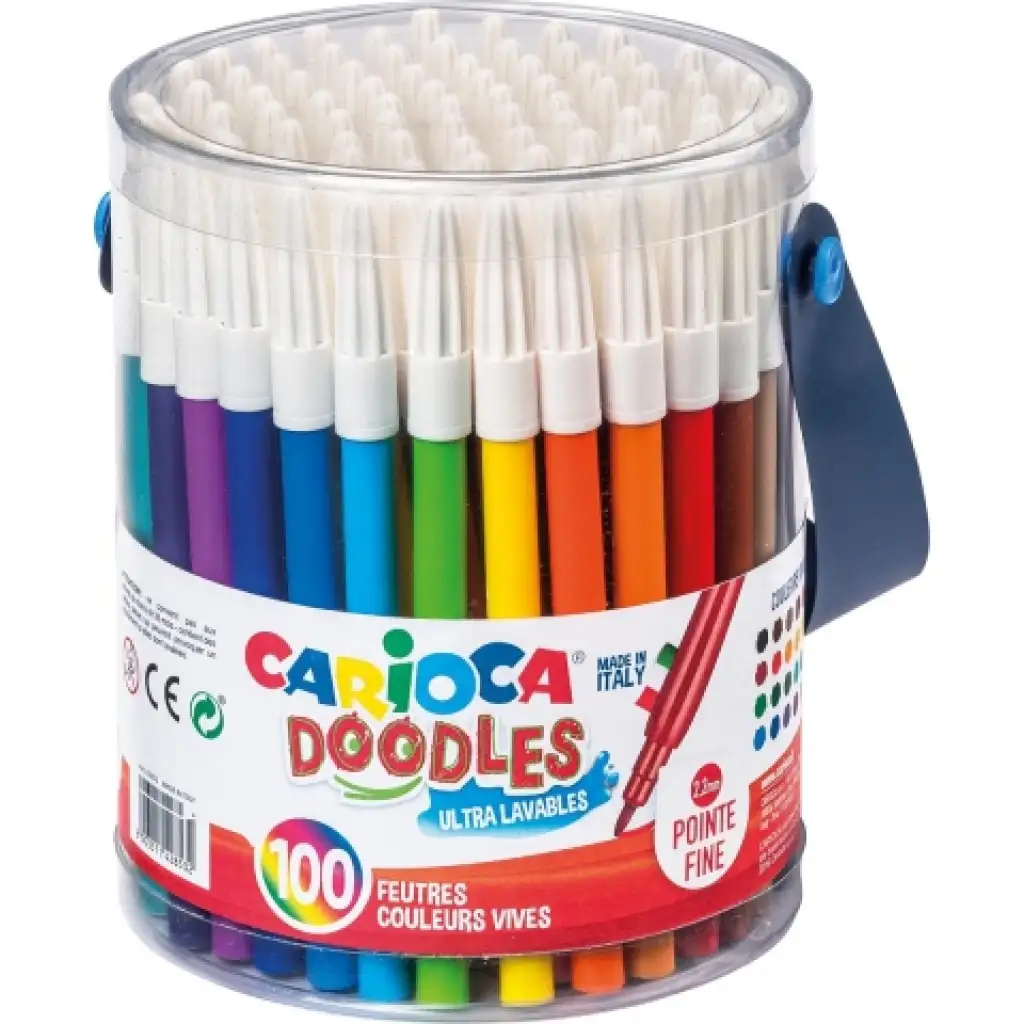 Joy 100cdb-os színes filctoll szett vödörben - Carioca kép 1