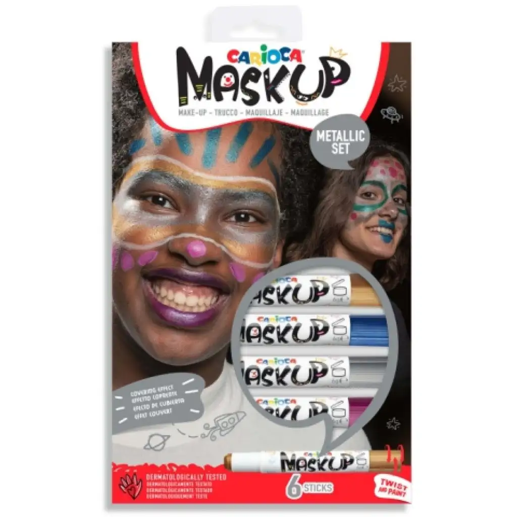 MaskUp Metallic 6db-os arcfestő szett - Carioca kép 1