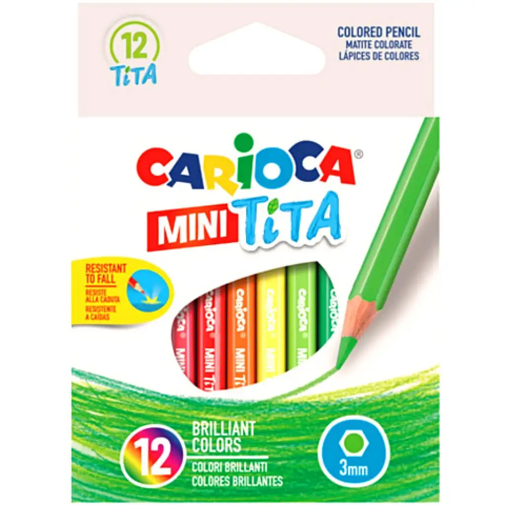 Carioca: Mini Tita törésálló színes ceruza szett 12db-os kép 1