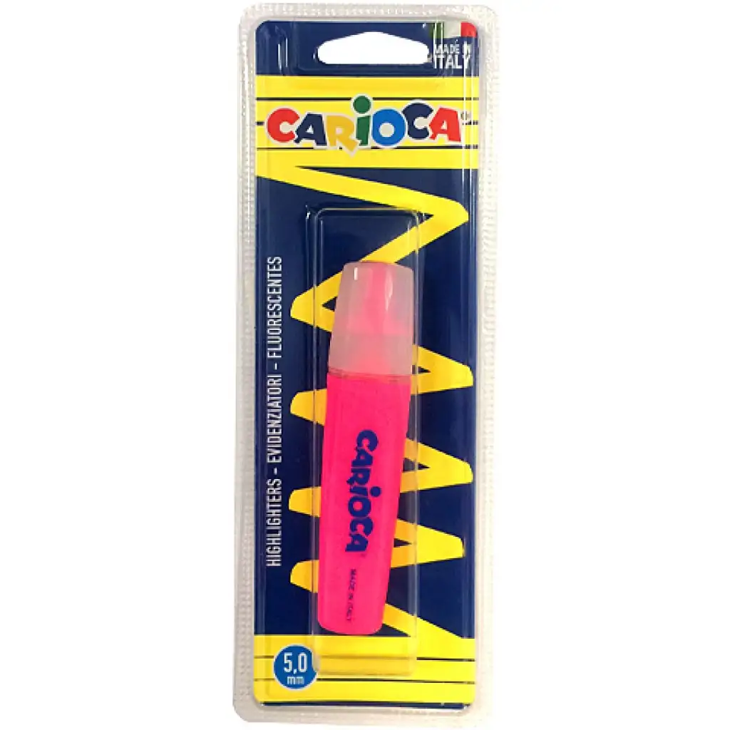 Carioca: Szövegkiemelő filc neon pink színben kép 1