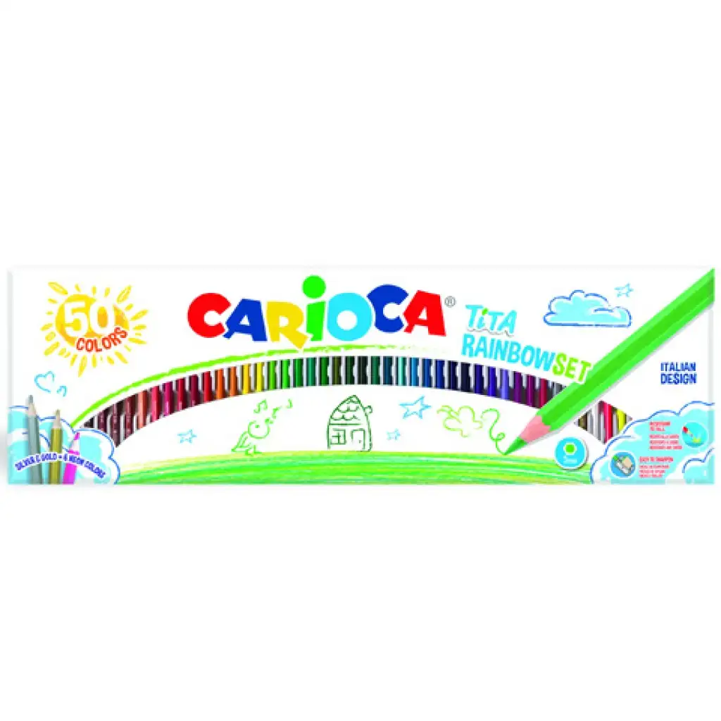 Carioca Tita 50db-os színes ceruza készlet kép 1
