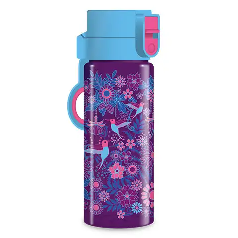 Ars Una: Catalina Estrada lila, virágos BPA mentes kulacs 475ml kép 1