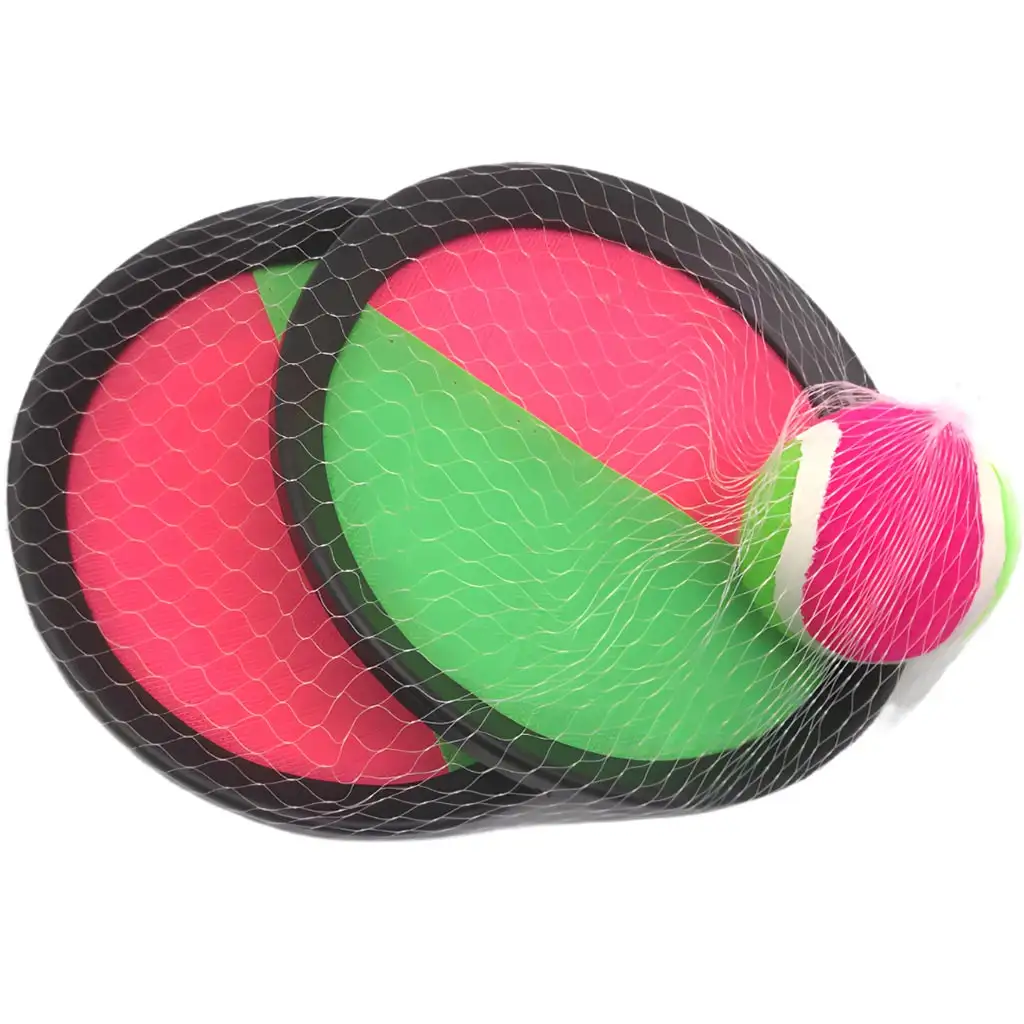 Catch ball ügyességi játék zöld-rózsaszín színekben kép 1