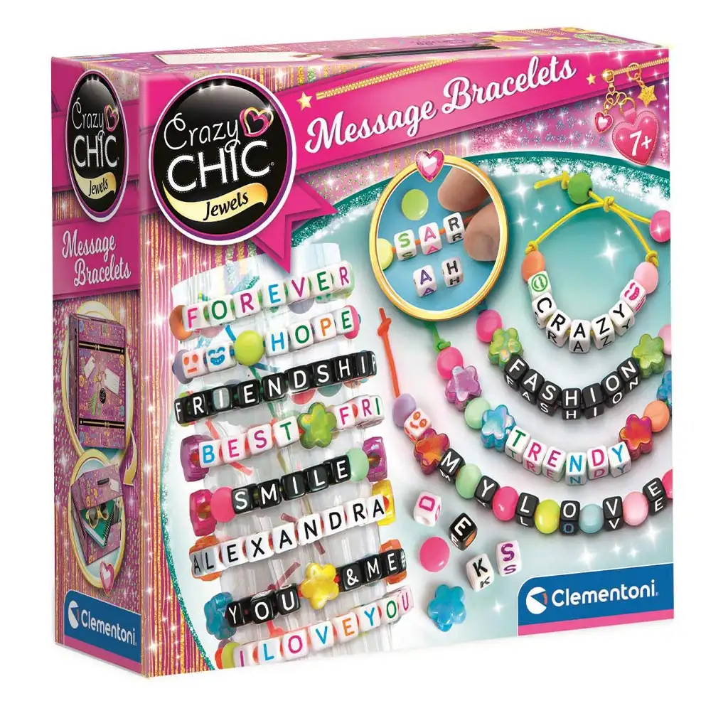 Crazy Chic: Üzenet karkötőkészítő szett - Clementoni kép 1