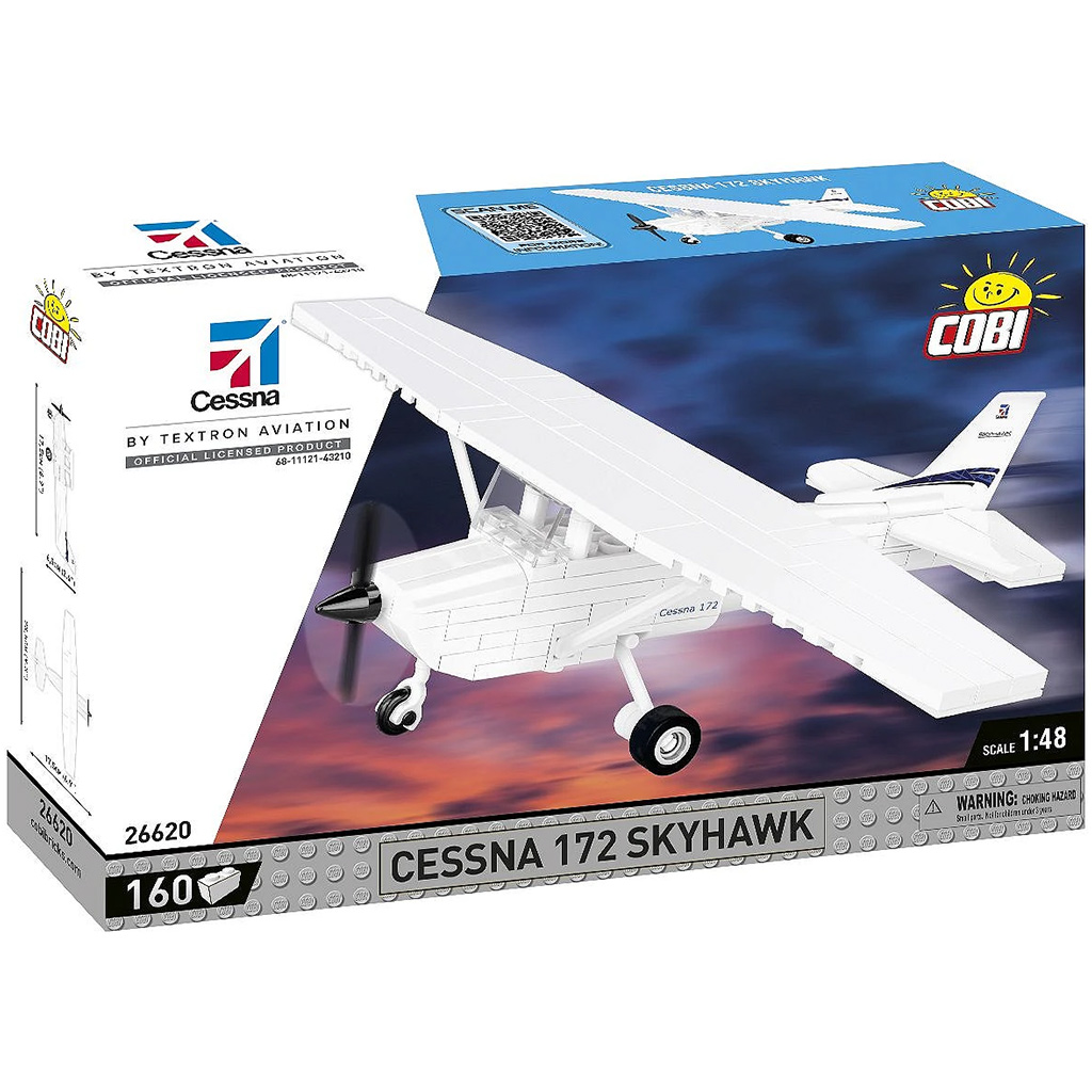 COBI: Cessna 172 Skyhawk fehér építőjáték (26620) kép 1