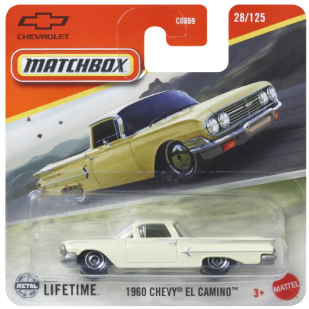 Matchbox: 1960 Chevy El Camino bézs kisautó 1/64 – Mattel kép 1
