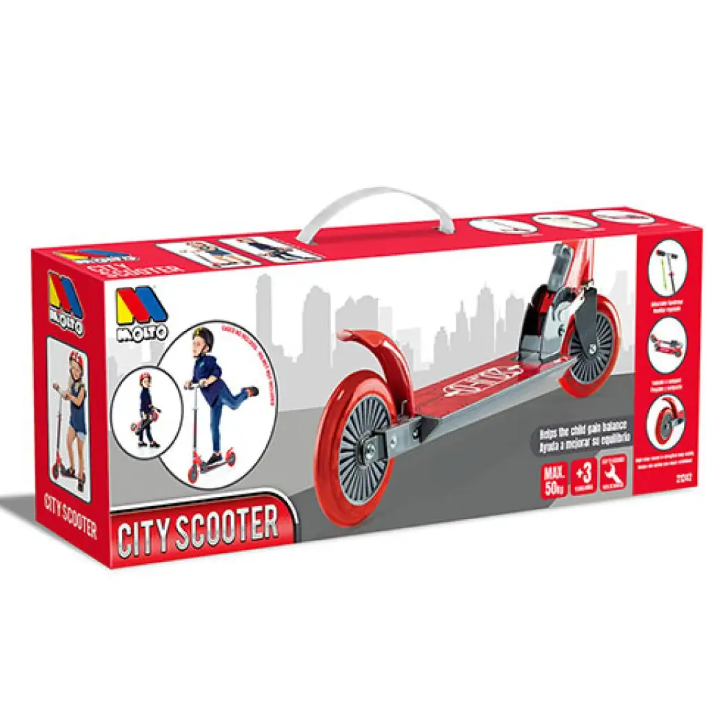 Molto: City Scooter roller piros színben kép 1