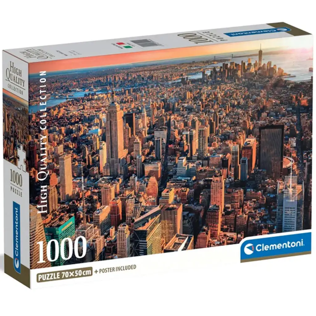 New York épületei 1000db-os HQC puzzle - Clementoni kép 1