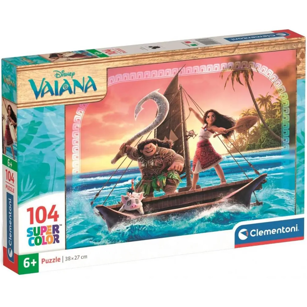 Vaiana 2 kalandok 104 db-os Supercolor puzzle - Clementoni kép 1