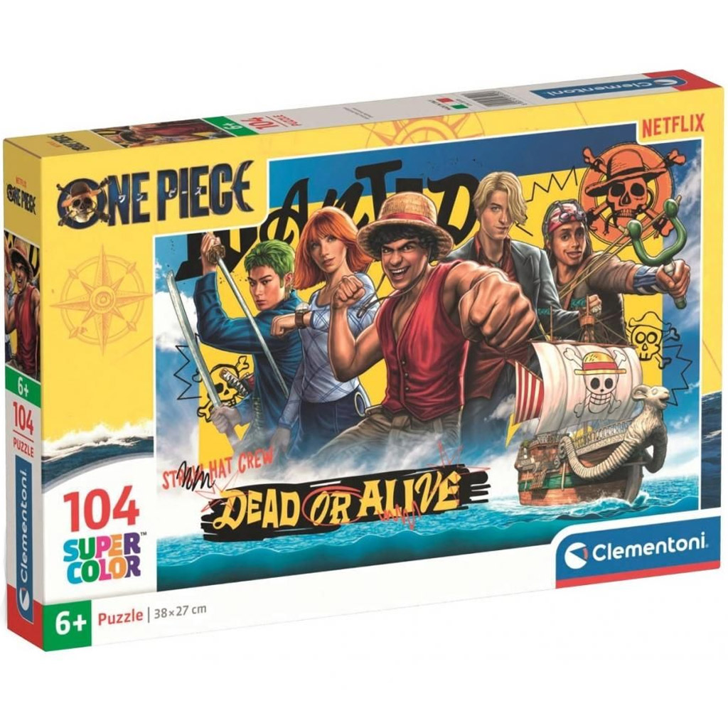 One Piece a csapat 104 db-os Supercolor puzzle - Clementoni kép 1