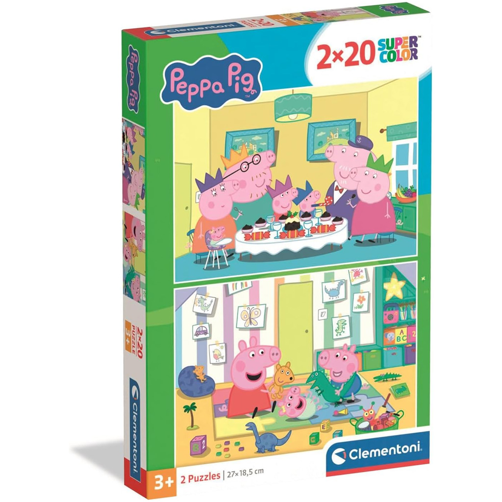 Peppa malac 2x20db-os Supercolor puzzle - Clementoni kép 1