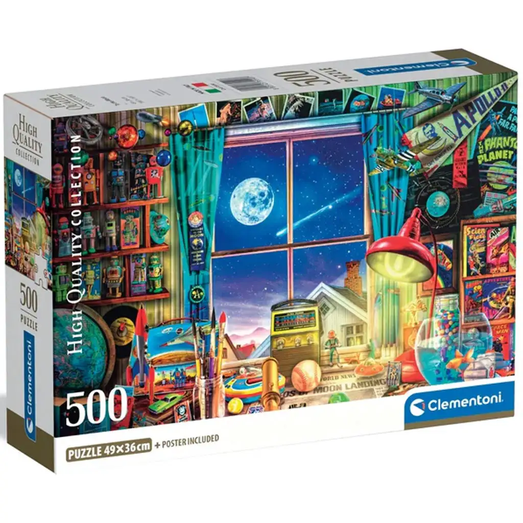 Kilátás a holdra 500db-os HQC kompakt puzzle - Clementoni kép 1