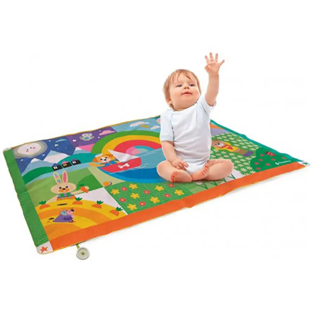 Állatos játszószőnyeg 135x90cm - Clementoni baby kép 2