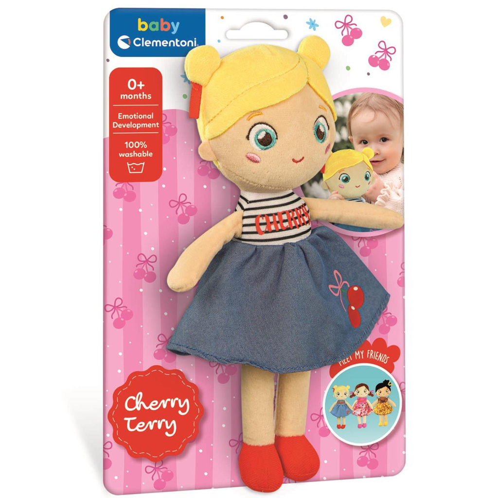 Cherry Terry puha plüss baba - Clementoni Baby kép 1
