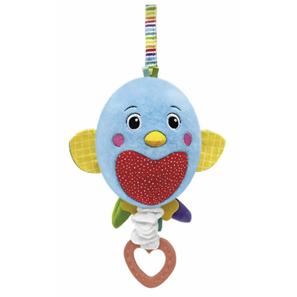 Felhúzható zenélő pihe-puha plüss kismadár - Clementoni baby kép 2