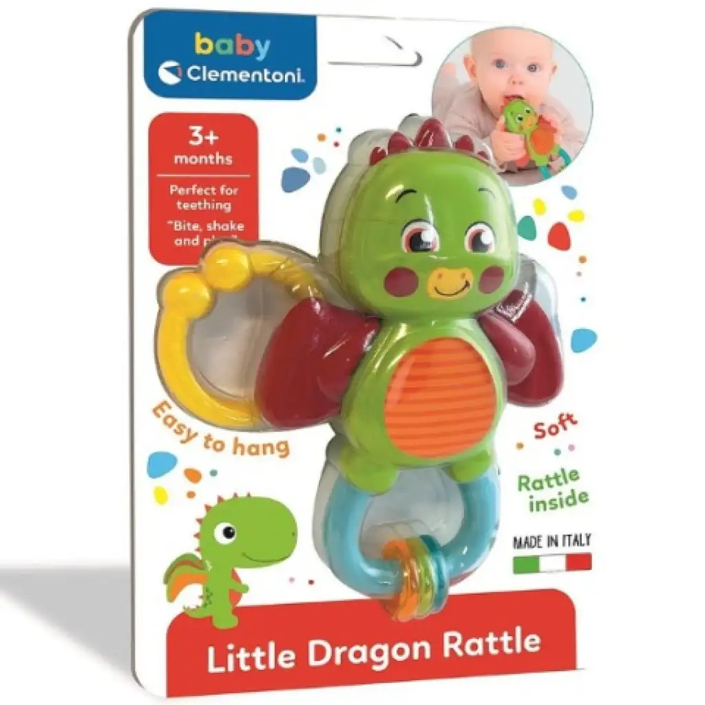 Kis sárkány színes bébi csörgő - Clementoni baby kép 1