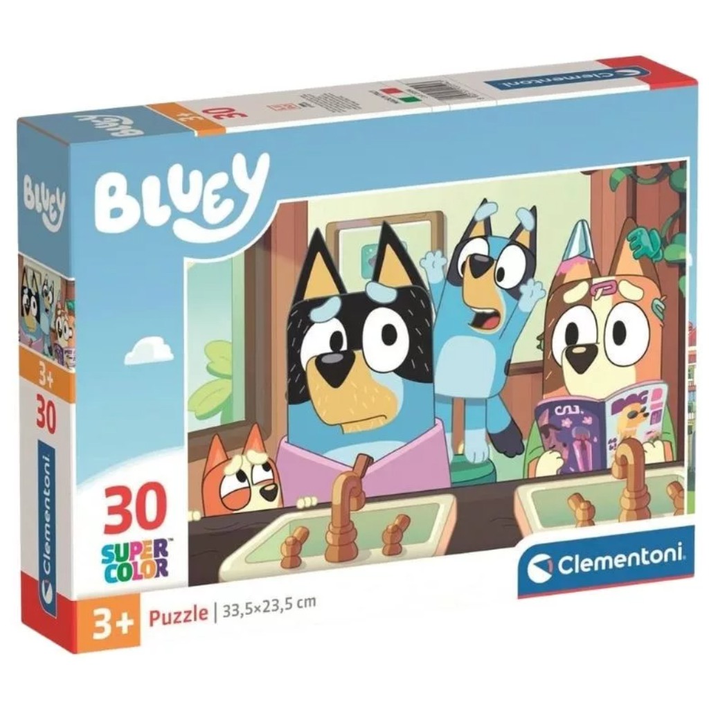 Bluey Super Color 30db-os puzzle - Clementoni kép 1