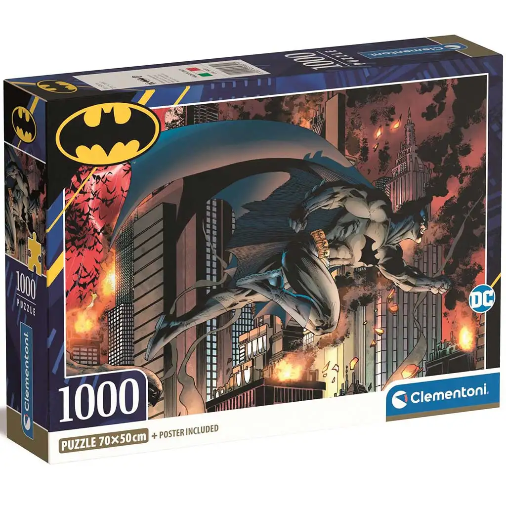 Batman 1000db-os Compact puzzle 70x50cm - Clementoni kép 1