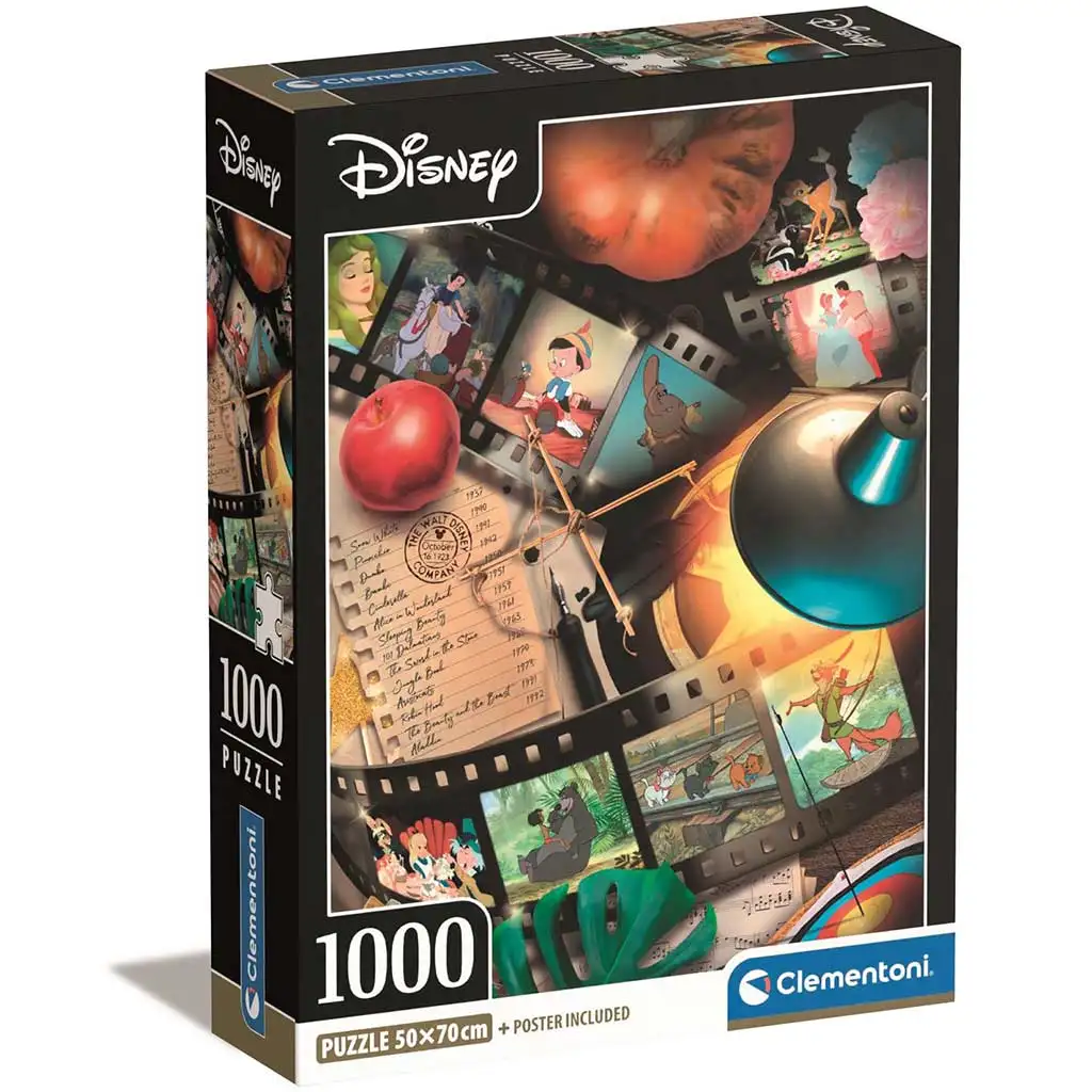 Disney klasszikusok 1000db-os Compact puzzle 50x70cm - Clementoni kép 1