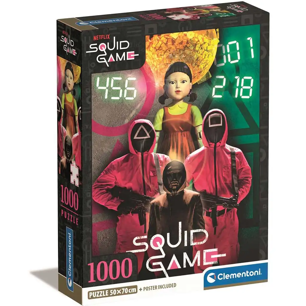 Squid Game: Nyerd meg az életed 1000db-os puzzle 70x50cm - Clementoni kép 1