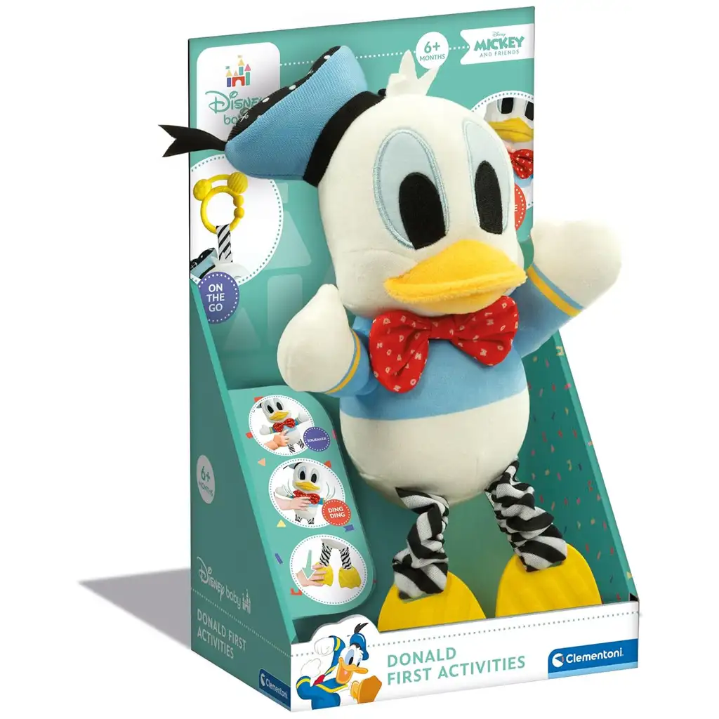 Disney Donald kacsa puha plüss babajáték - Clementoni kép 1