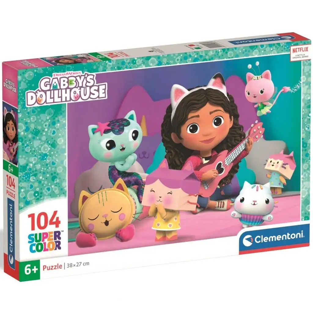 Gabi babaháza: Super Color Puzzle 104 darabos - Clementoni kép 1
