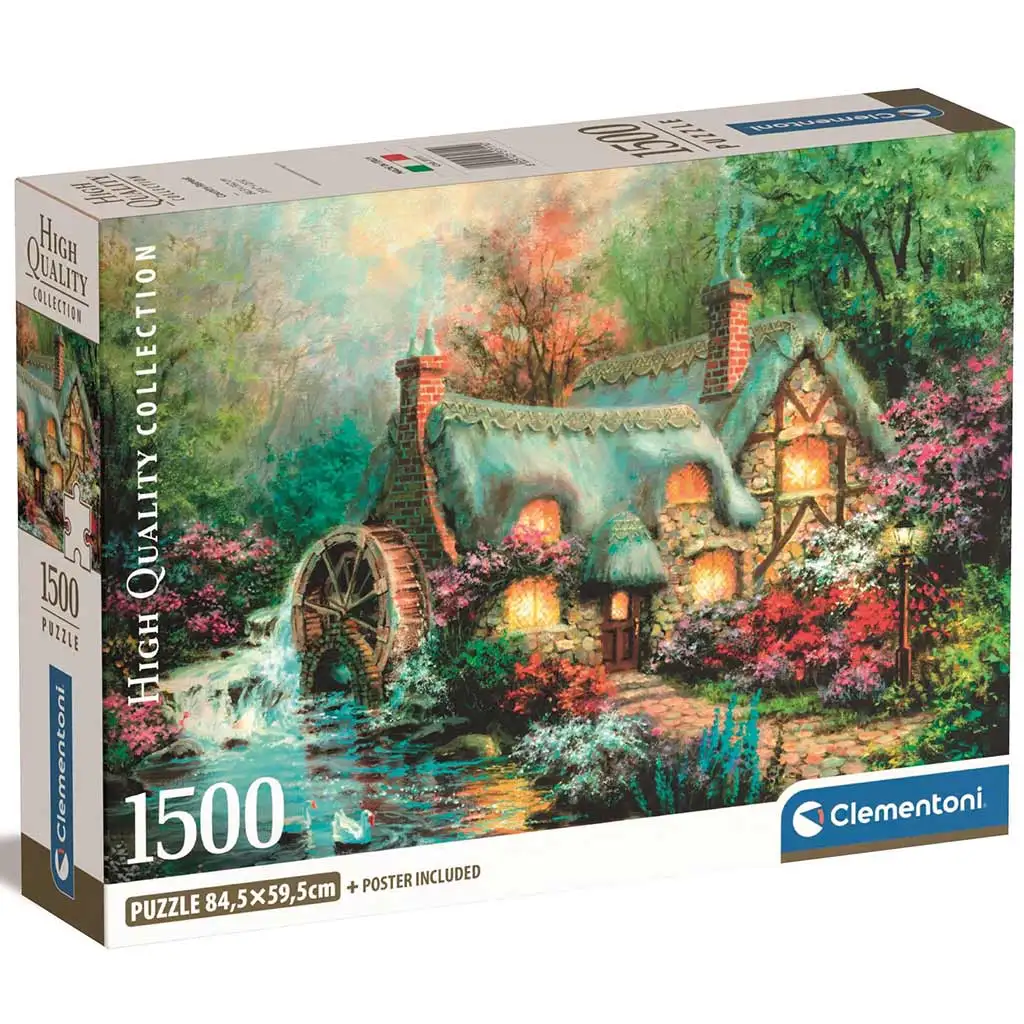 Erdei faház 1500db-os HQC puzzle 84,5x59,5cm - Clementoni kép 1