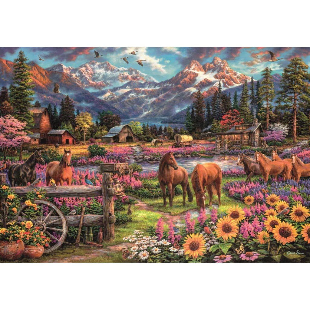 HQC Szabadon vágtatva lovas 3000db-os puzzle - Clementoni kép 2