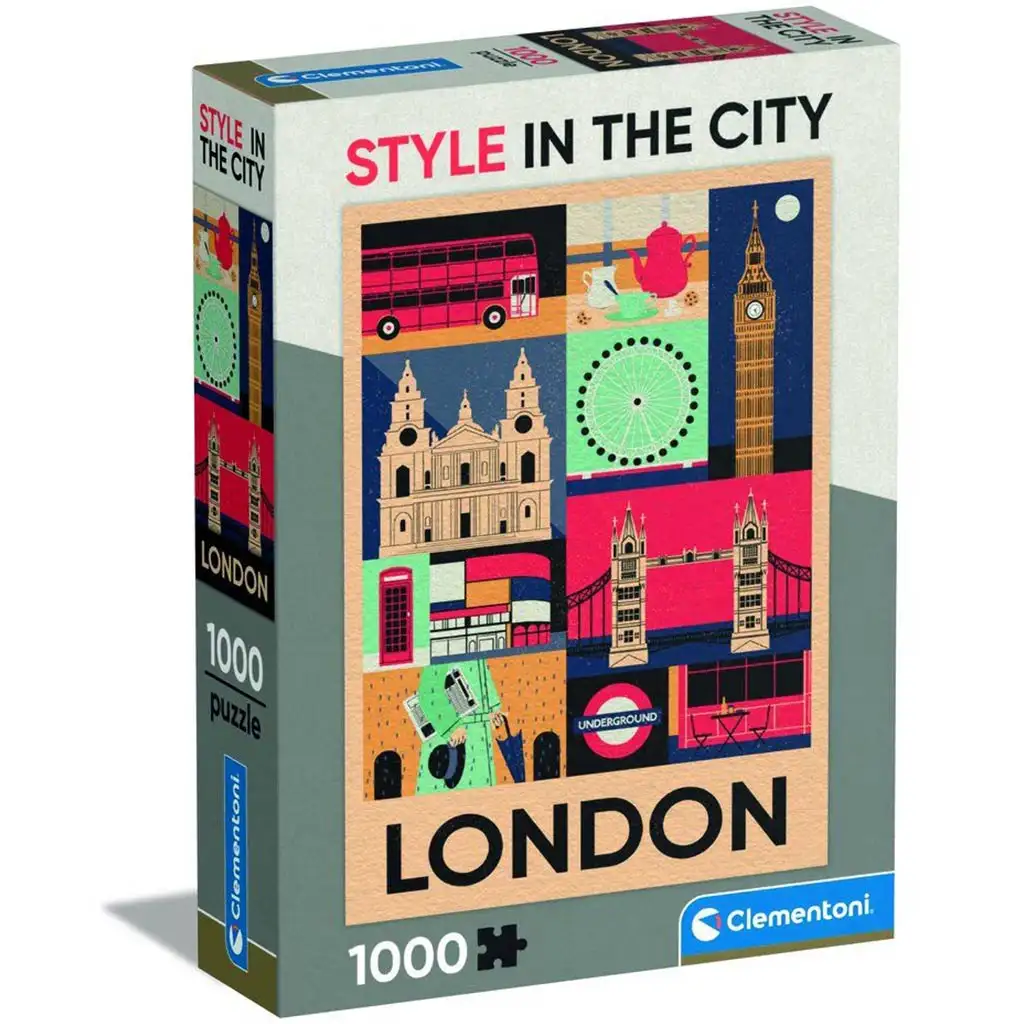 London - Style in the City 1000 darabos puzzle - Clementoni kép 1