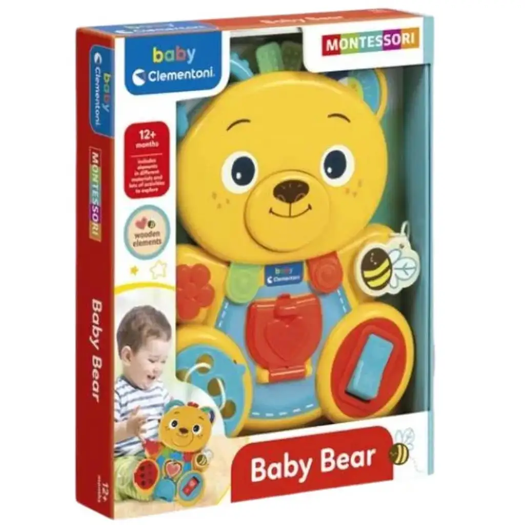 Clementoni Baby: Bébi Mackó Montessori babafoglalkoztató kép 1