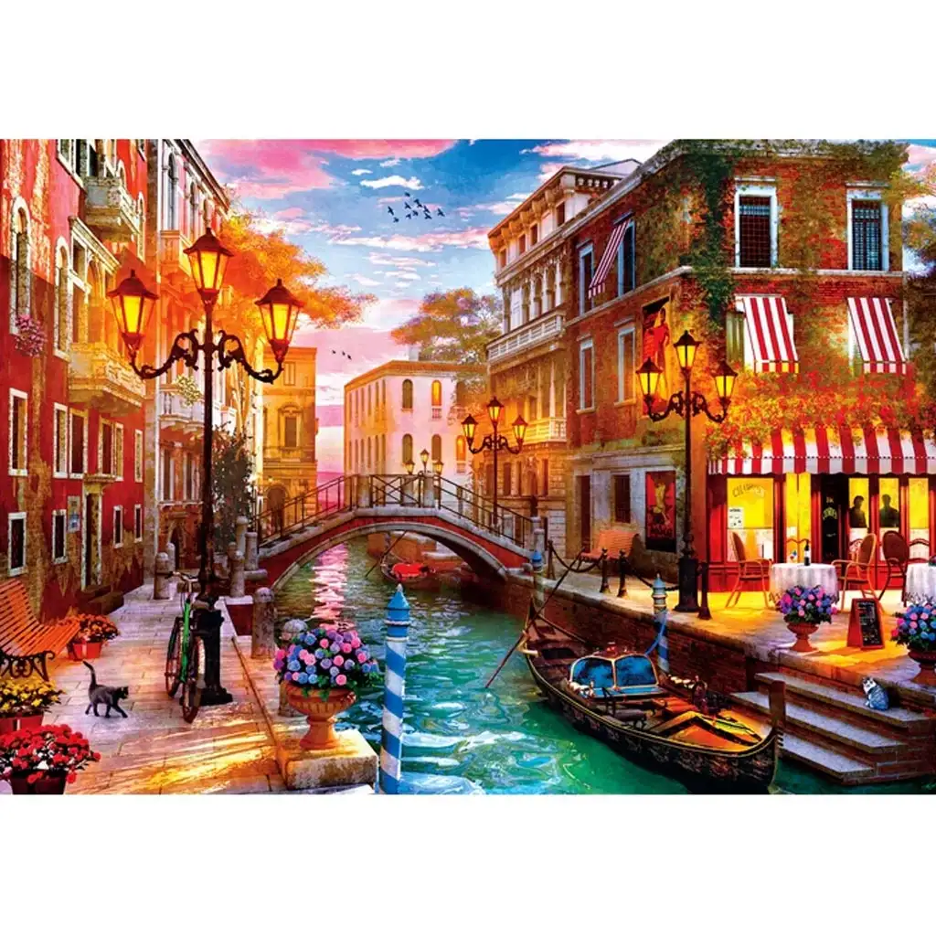 Naplemente Velencében 500db-os HQC kompakt puzzle - Clementoni kép 2