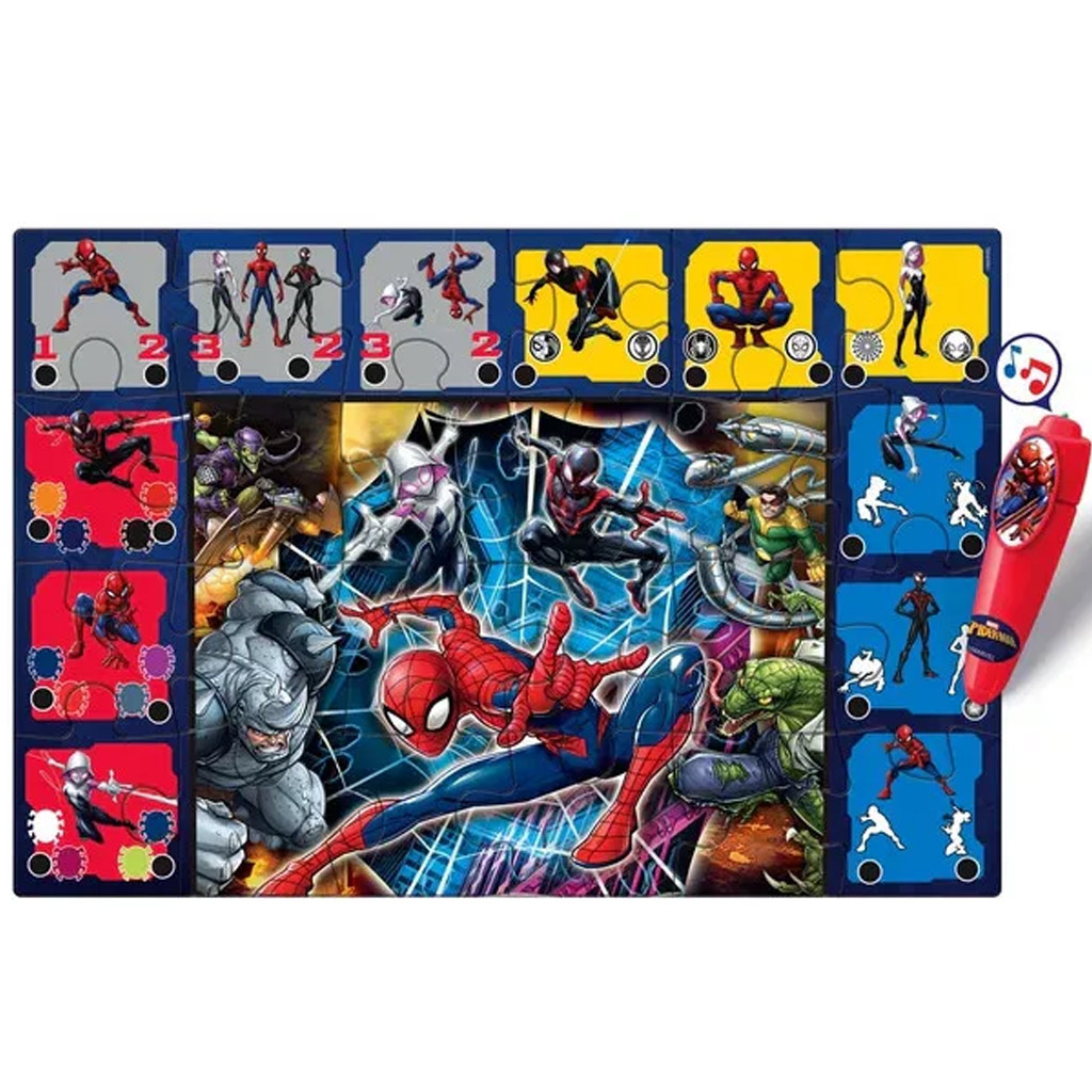 Pókember interaktív 24db-os padló puzzle - Clementoni kép 3