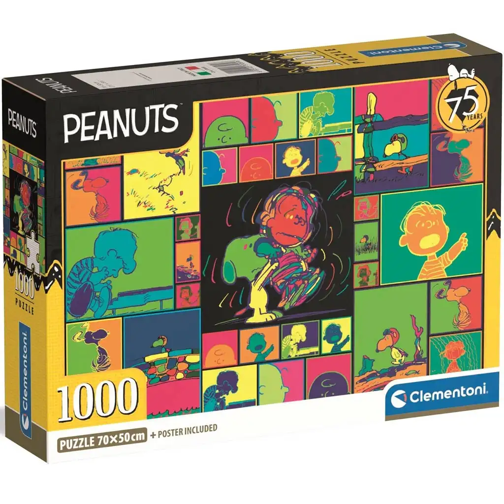 Peanuts 75 Years 1000 darabos puzzle - Clementoni kép 1