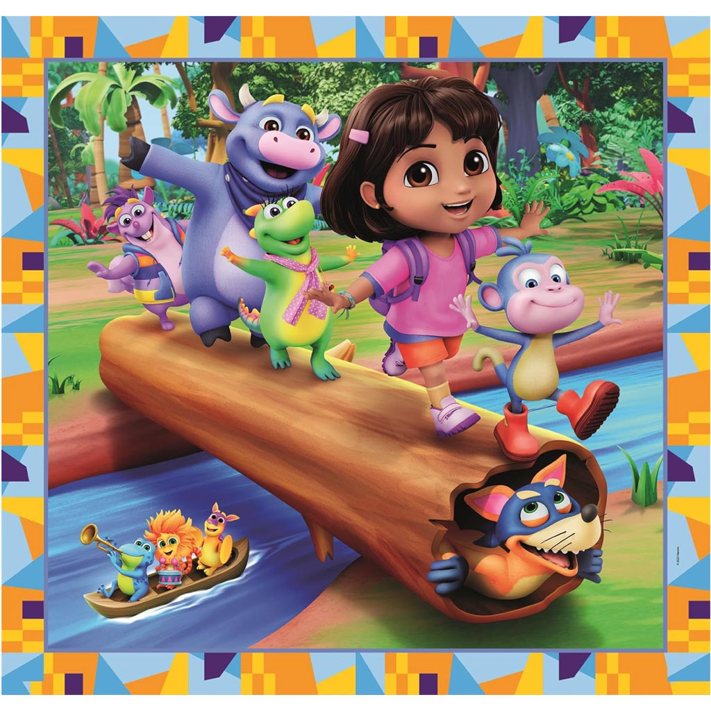 Dóra a felfedező 3x48db-os Supercolor puzzle - Clementoni kép 3