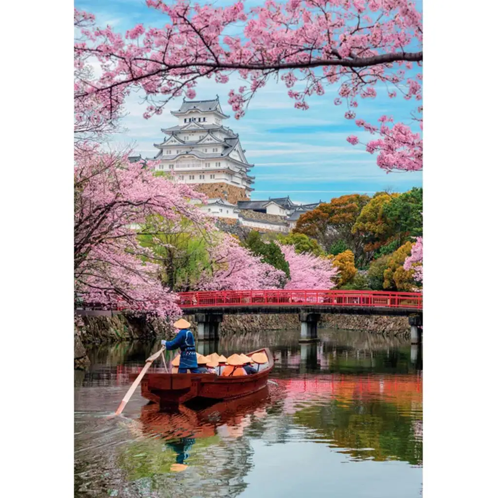 Himeji kastély tavasszal 1000db-os HQC puzzle - Clementoni kép 2