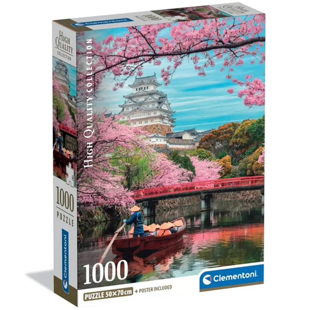 Himeji kastély tavasszal 1000db-os HQC puzzle - Clementoni kép 1