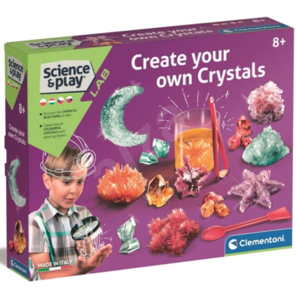 Science&Play: Kristálykészítő játék készlet - Clementoni kép 1