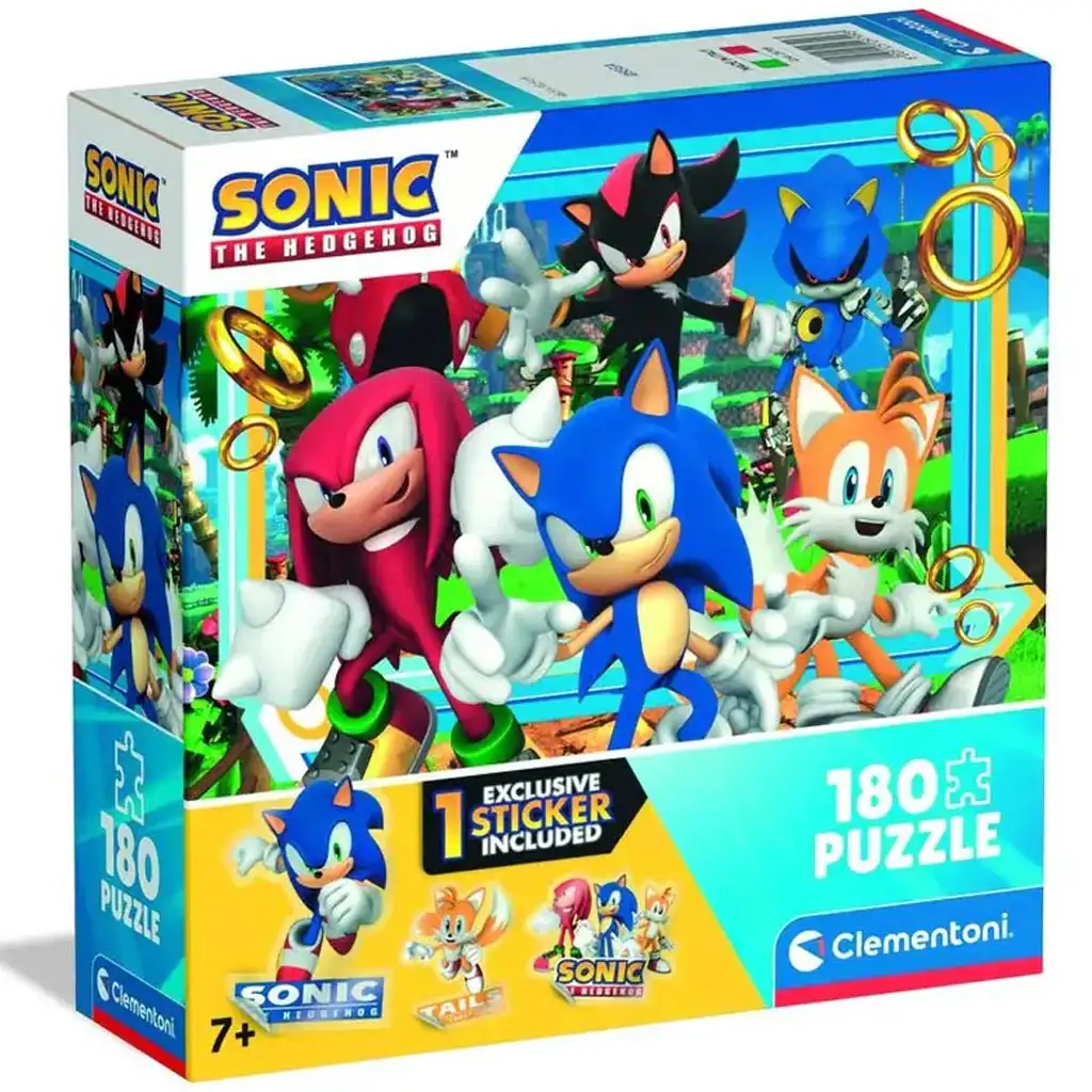 Sonic, a sündisznó 180 darabos HQ puzzle - Clementoni kép 1