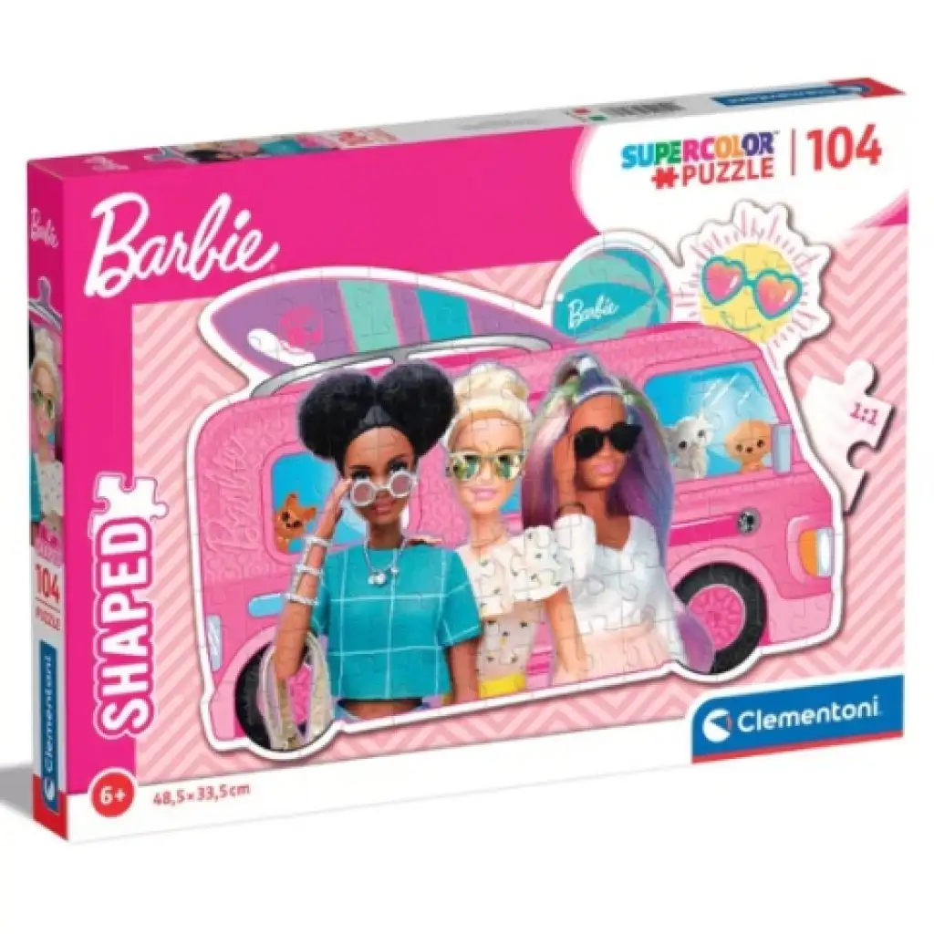 Barbie lakóautója Supercolor 104db-os puzzle - Clementoni kép 1