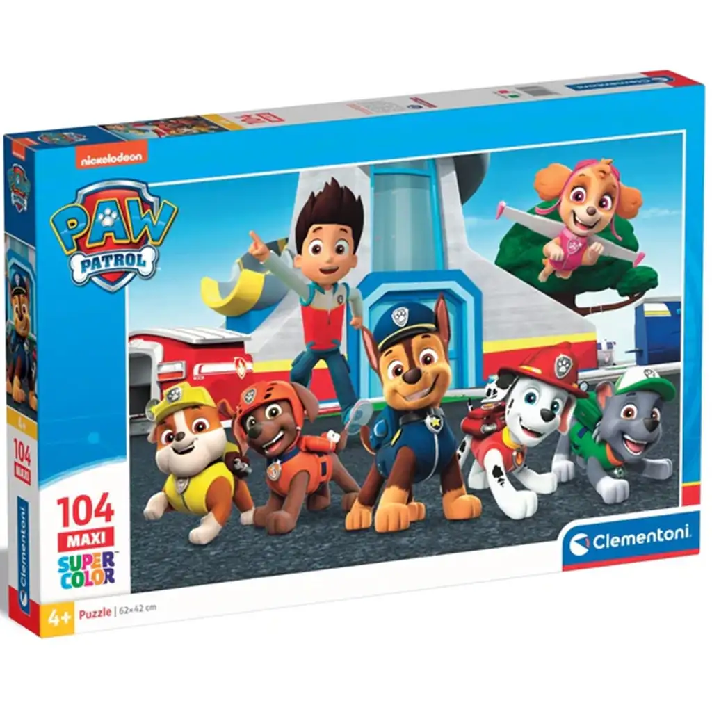 Mancs őrjárat bevetésre készen 104db-os maxi supercolor puzzle - Clementoni kép 1