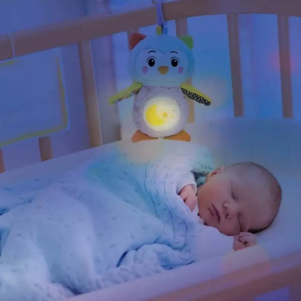 Clementoni Baby: Zenélő plüss bagoly éjszakai fénnyel kép 3