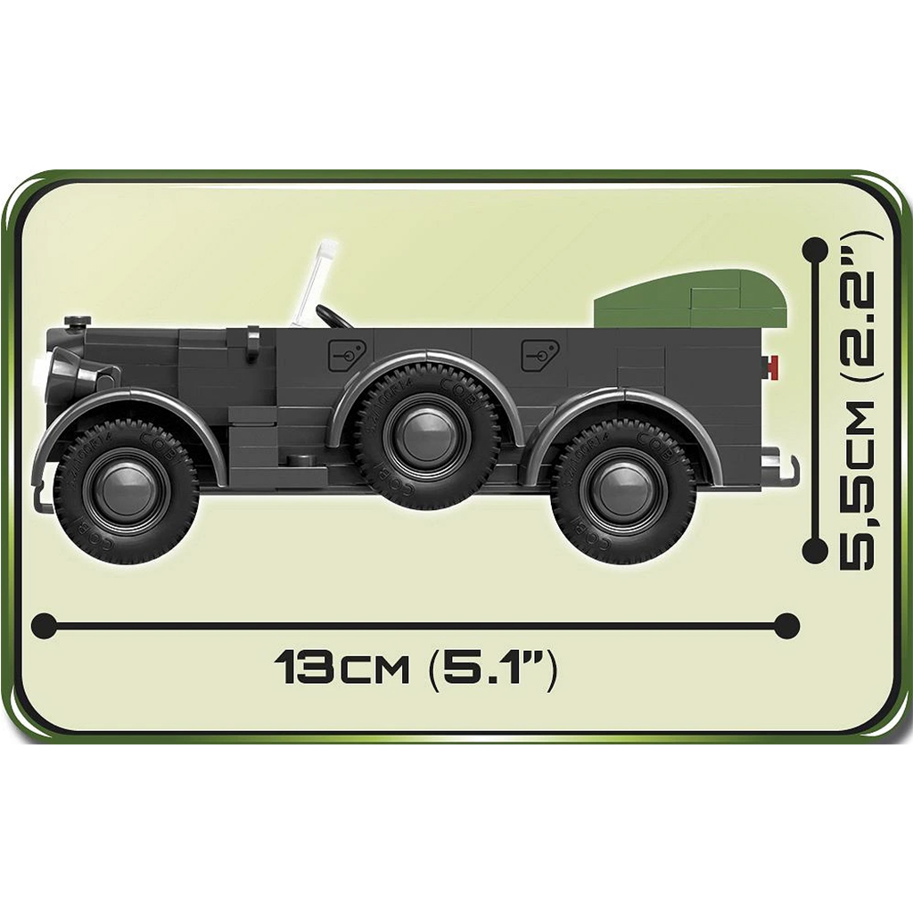 COBI: 1937 Horch 901 kfz.15 katonai jármű építőjáték (2405) kép 3