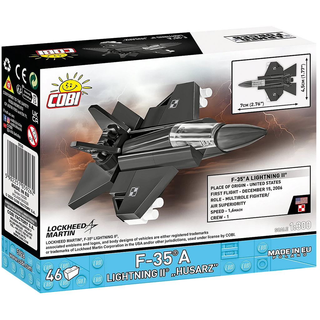 COBI: Armed Forces F-35A Lightning II "Husarz" építőjáték (5926) kép 4