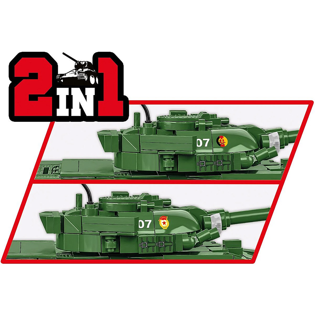COBI: Armed Forces T-72 (East Germany/Soviet) harckocsi építőjáték (2625) kép 6