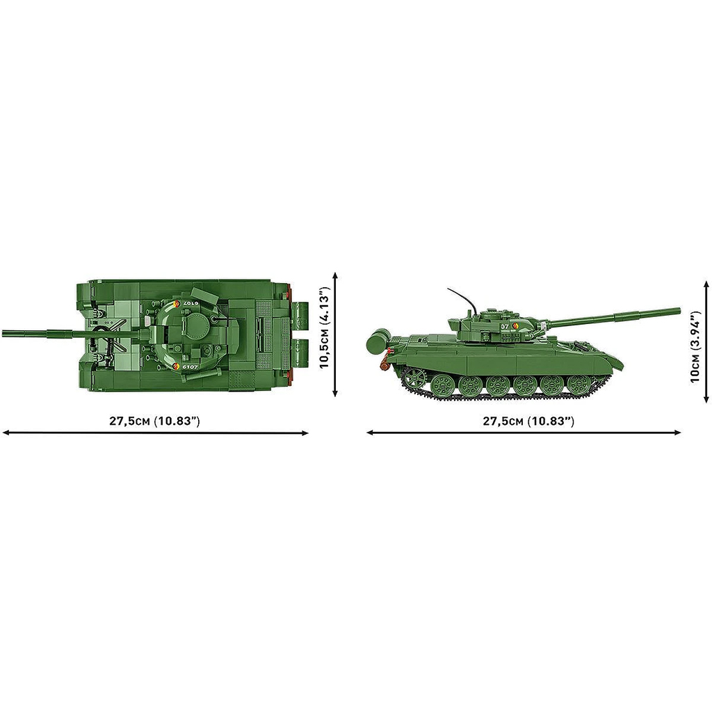 COBI: Armed Forces T-72 (East Germany/Soviet) harckocsi építőjáték (2625) kép 9