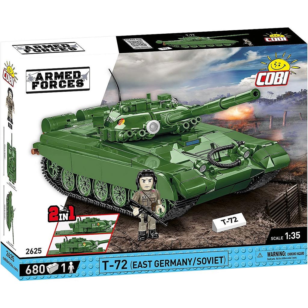 COBI: Armed Forces T-72 (East Germany/Soviet) harckocsi építőjáték (2625) kép 1