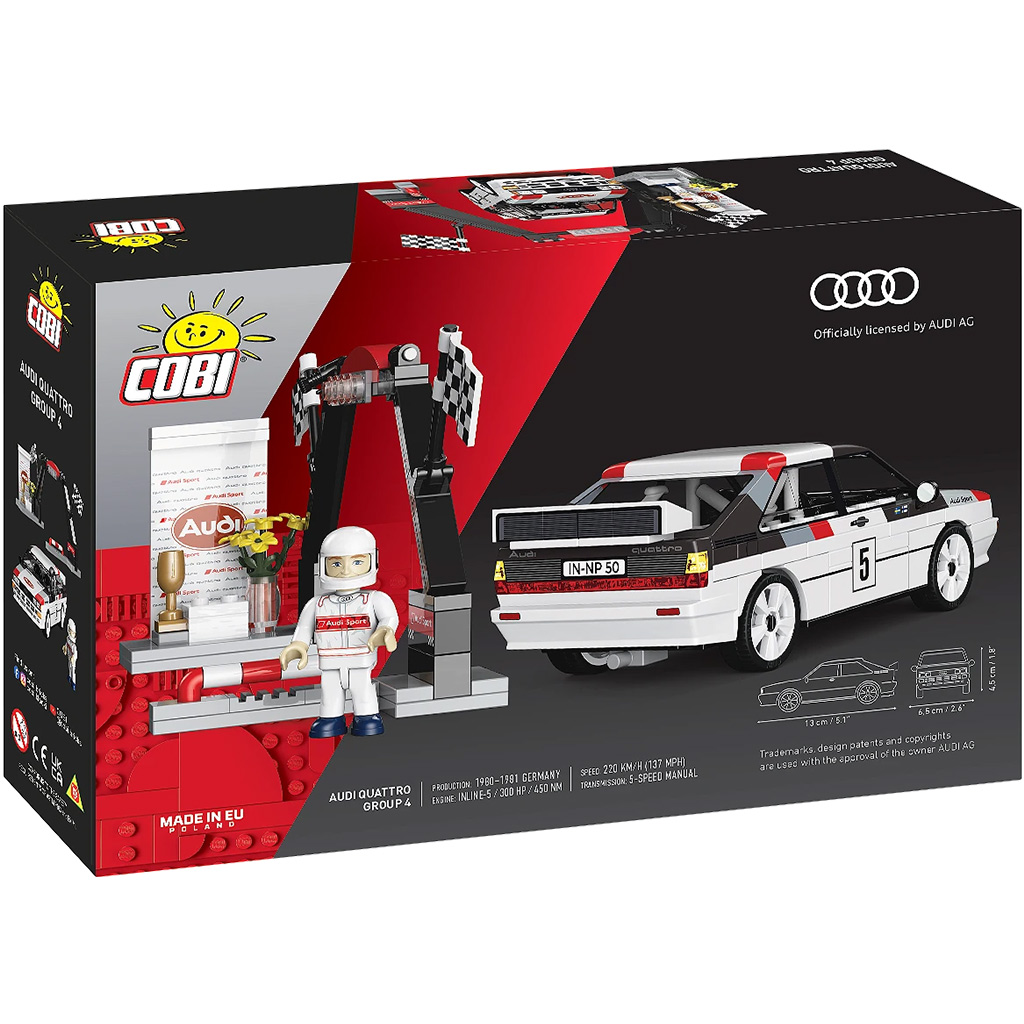 COBI: Audi Quattro Group 4 autó építőjáték (24666) kép 5